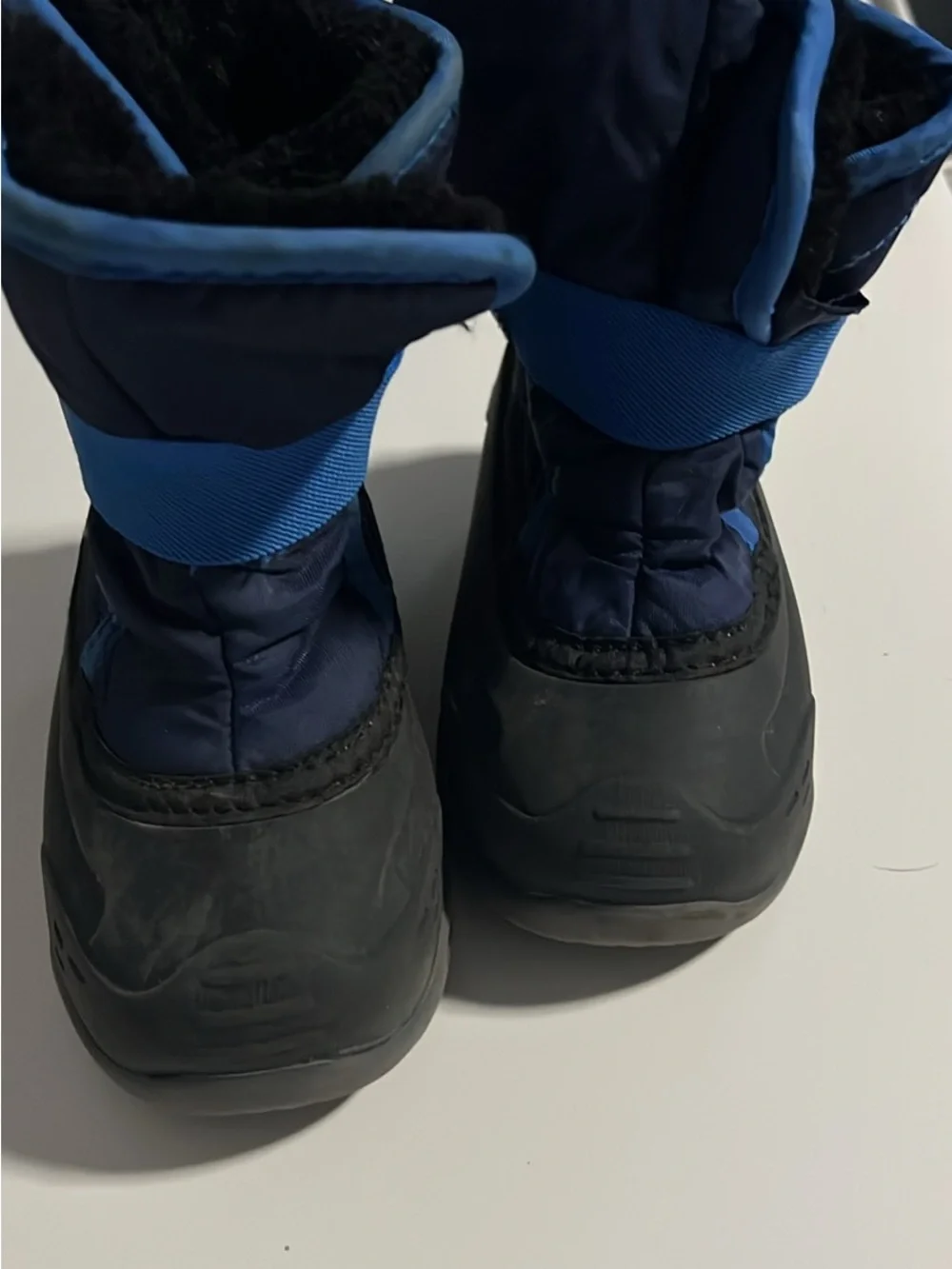 Kamik Navy and Bright Blue Kids' Insulated Snow Boots